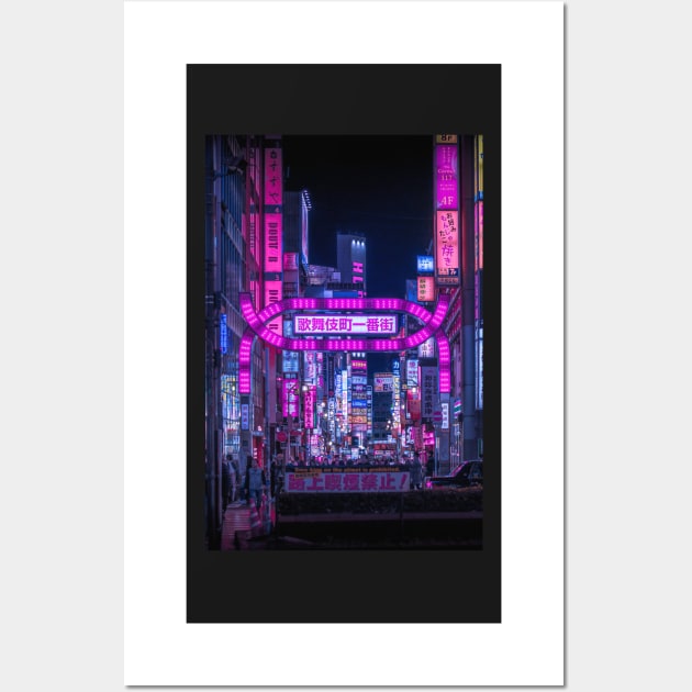 Kabukicho Gate - Vertical Wall Art by TokyoLuv